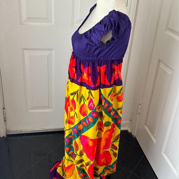 Vintage 70s Young Edwardian by Arpeja Maxi Dress – Boho Butterfly Juliet Gown 9 - Picture 4 of 8